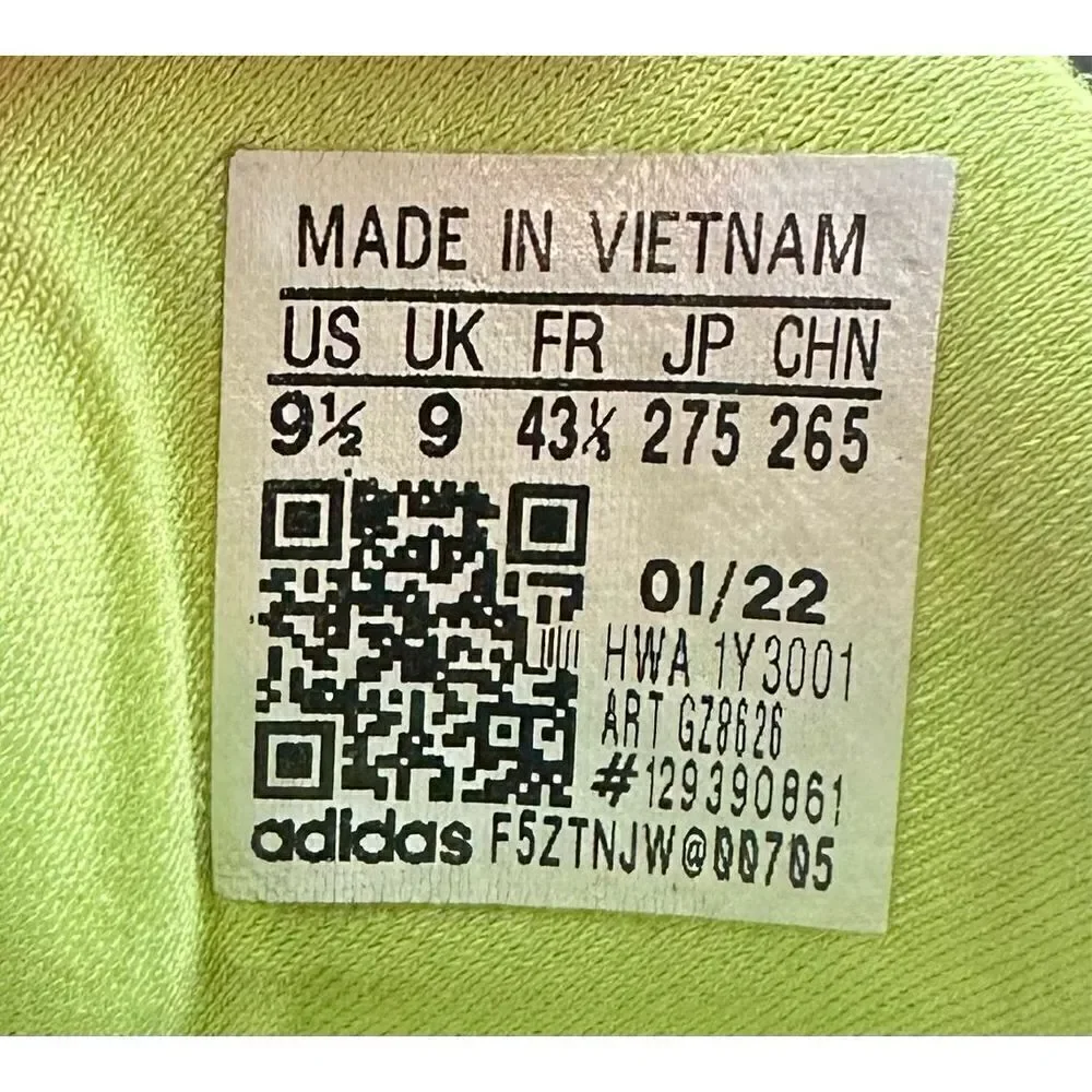 adidas Men's adidas‎ 4D Black/Carbon/Turbo Running Shoes GZ8626 SZ 9.5